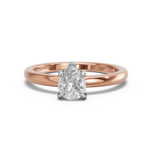 Image for Pear Diamond Tulip Ring with Solitaire band