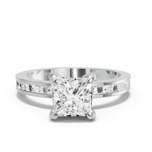 Image for Princess Diamond Tulip Ring with Channel band
