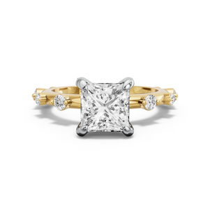 Image for Princess Diamond Tulip Ring with Floating Station band