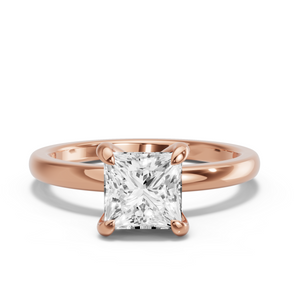 Image for Princess Diamond Tulip Ring with Solitaire band