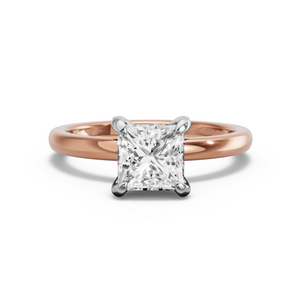 Image for Princess Diamond Tulip Ring with Solitaire band