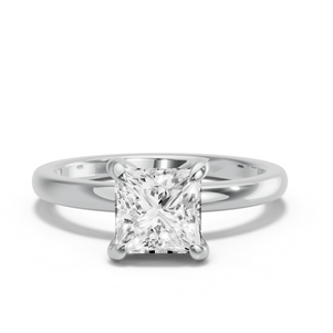 Image for Princess Diamond Tulip Ring with Solitaire band