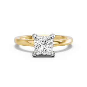Image for Princess Diamond Tulip Ring with Solitaire band