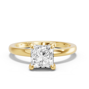Image for Princess Diamond Tulip Ring with Solitaire band