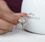 IGI-certified oval bypass engagement ring