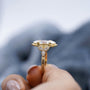 Lab grown marquise diamond vintage ring