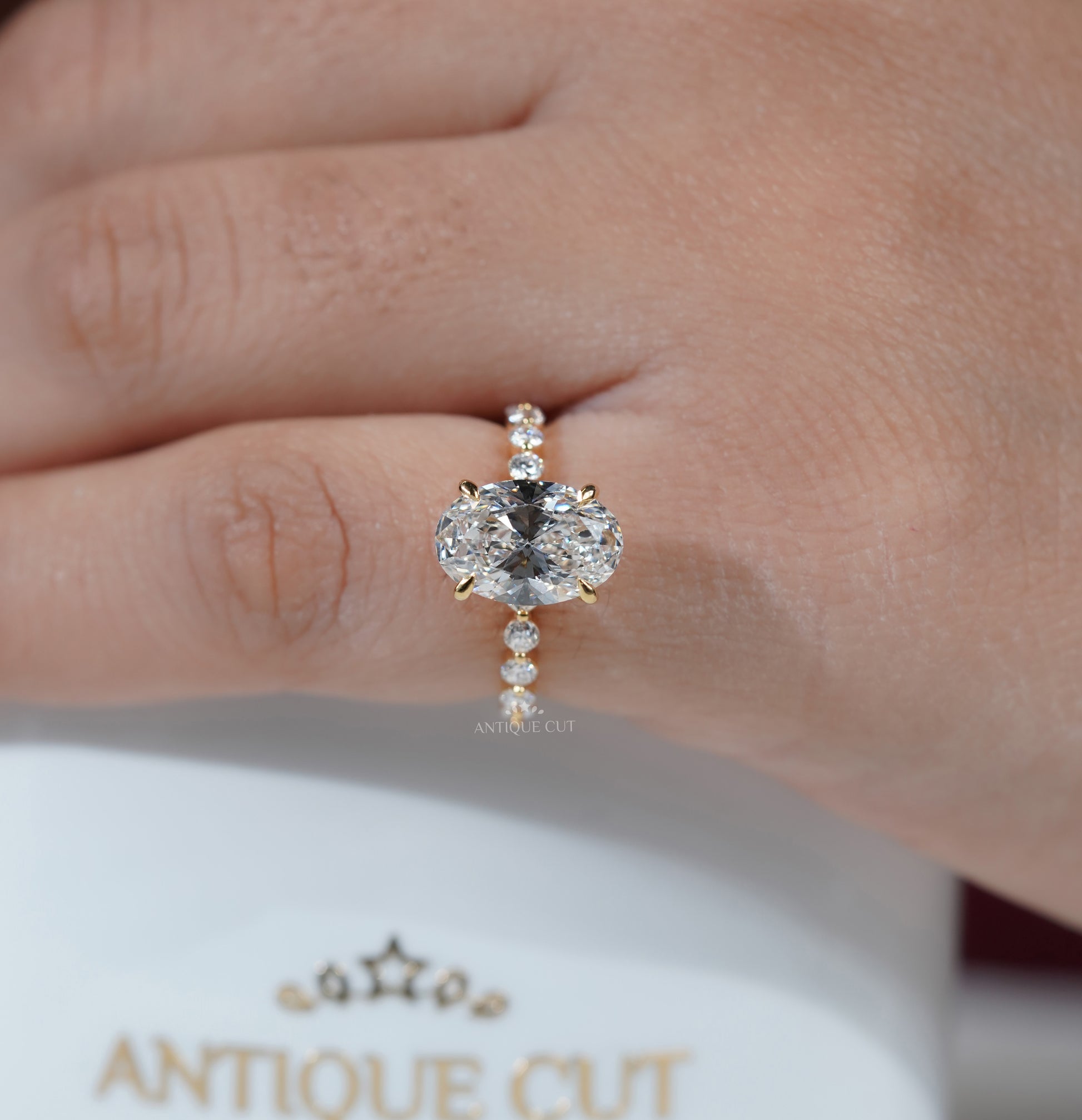 hidden halo engagement ring custom designed