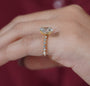 IGI-certified hidden halo engagement ring custom designed