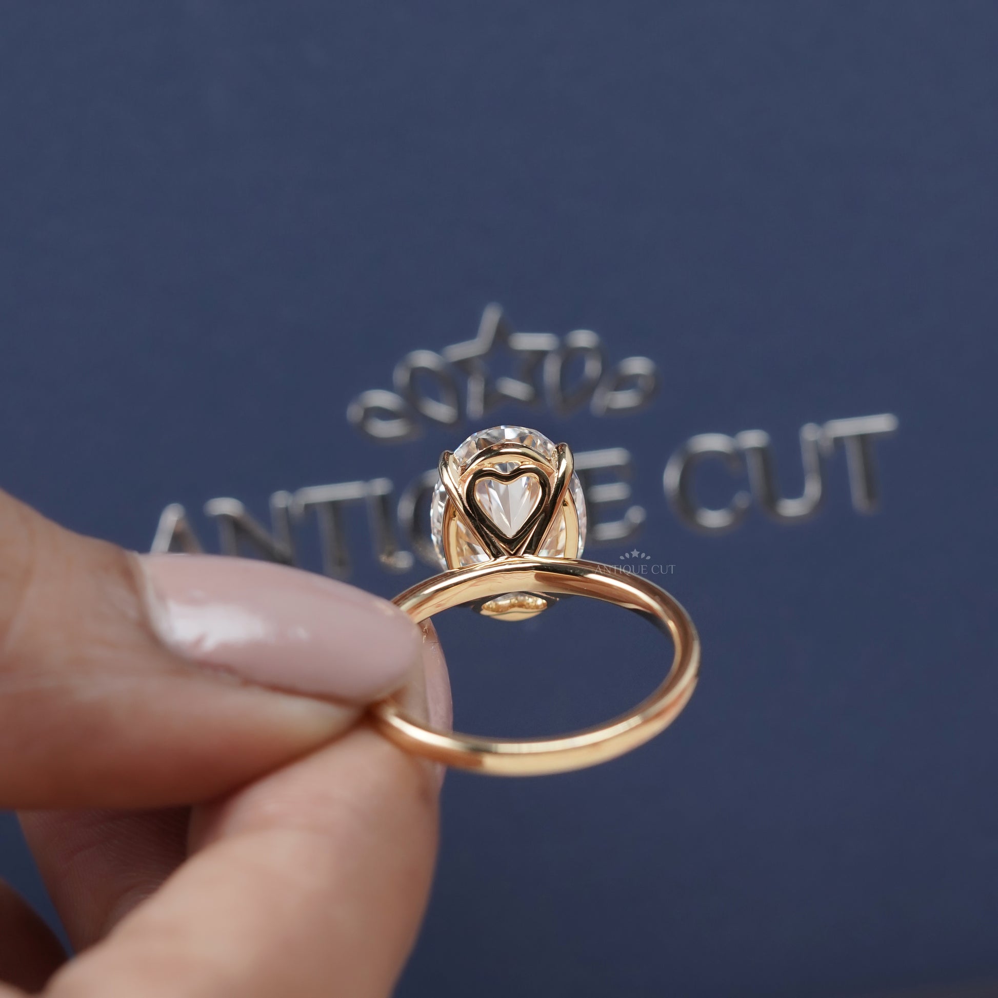 Oval 5.00ct Lab Grown Diamond Solitaire Engagement Ring | IGI Certified