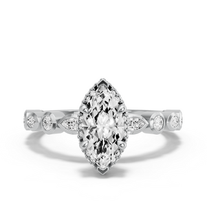 Image for Marquise Dual Halo Ring with Alternating Marquise band