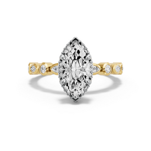 Image for Marquise Dual Halo Ring with Alternating Marquise band