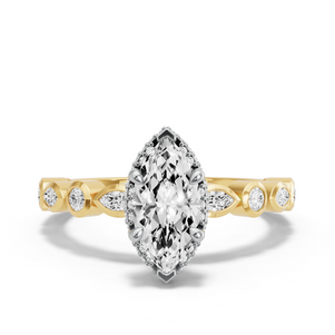 Image for Marquise Dual Halo Ring with Alternating Marquise band
