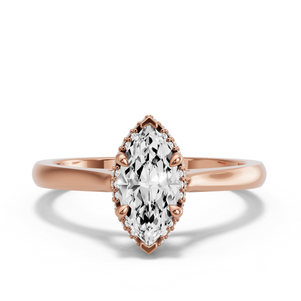 Image for Marquise Dual Halo Ring with Knife Edge Cathedral band