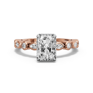 Image for Radiant Dual Halo Ring with Alternating Marquise band