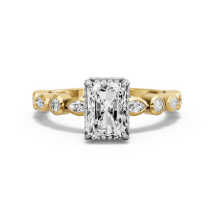 Image for Radiant Dual Halo Ring with Alternating Marquise band