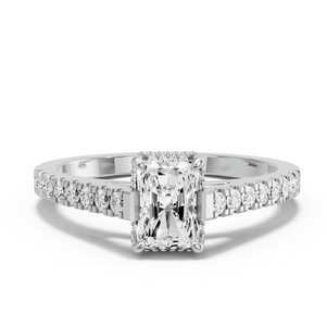 Image for Radiant Dual Halo Ring with Cathedral Pave band