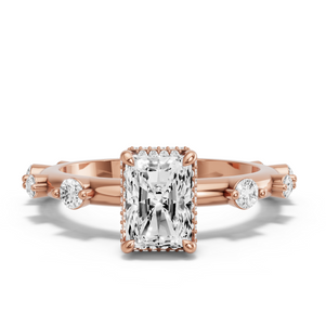 Image for Radiant Dual Halo Ring with Floating Station band