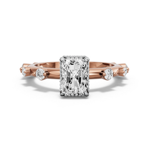 Image for Radiant Dual Halo Ring with Floating Station band