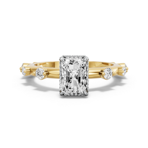 Image for Radiant Dual Halo Ring with Floating Station band