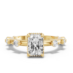 Image for Radiant Dual Halo Ring with Floating Station band