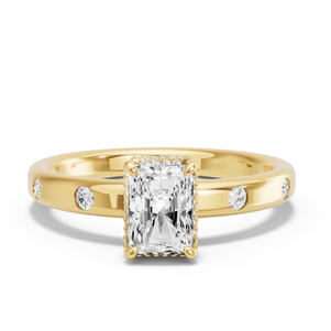 Image for Radiant Dual Halo Ring with Sleek Accent band