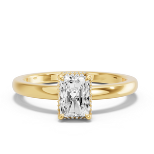 Image for Radiant Dual Halo Ring with Solitaire band