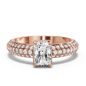 Image for Radiant Dual Halo Ring with Triple Row Pave band