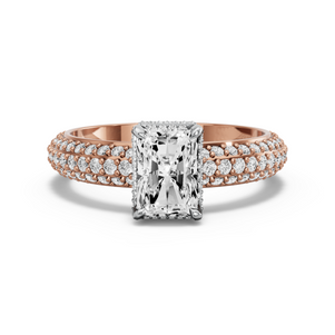 Image for Radiant Dual Halo Ring with Triple Row Pave band