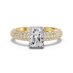 Image for Radiant Dual Halo Ring with Triple Row Pave band