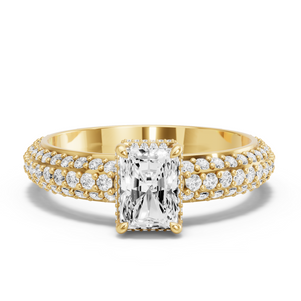 Image for Radiant Dual Halo Ring with Triple Row Pave band