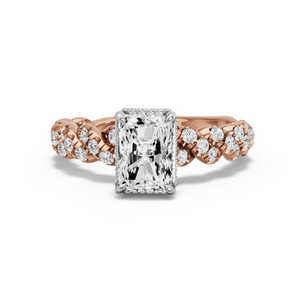 Image for Radiant Dual Halo Ring with Twist Pave band