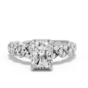Image for Radiant Dual Halo Ring with Twist Pave band