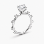 White Gold Tulip Ring