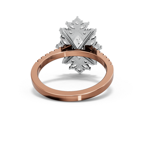 Image for Marquise Fancy Halo Ring with Cathedral Pave band