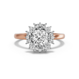 Image for Square Cushion Fancy Halo Ring with Solitaire band