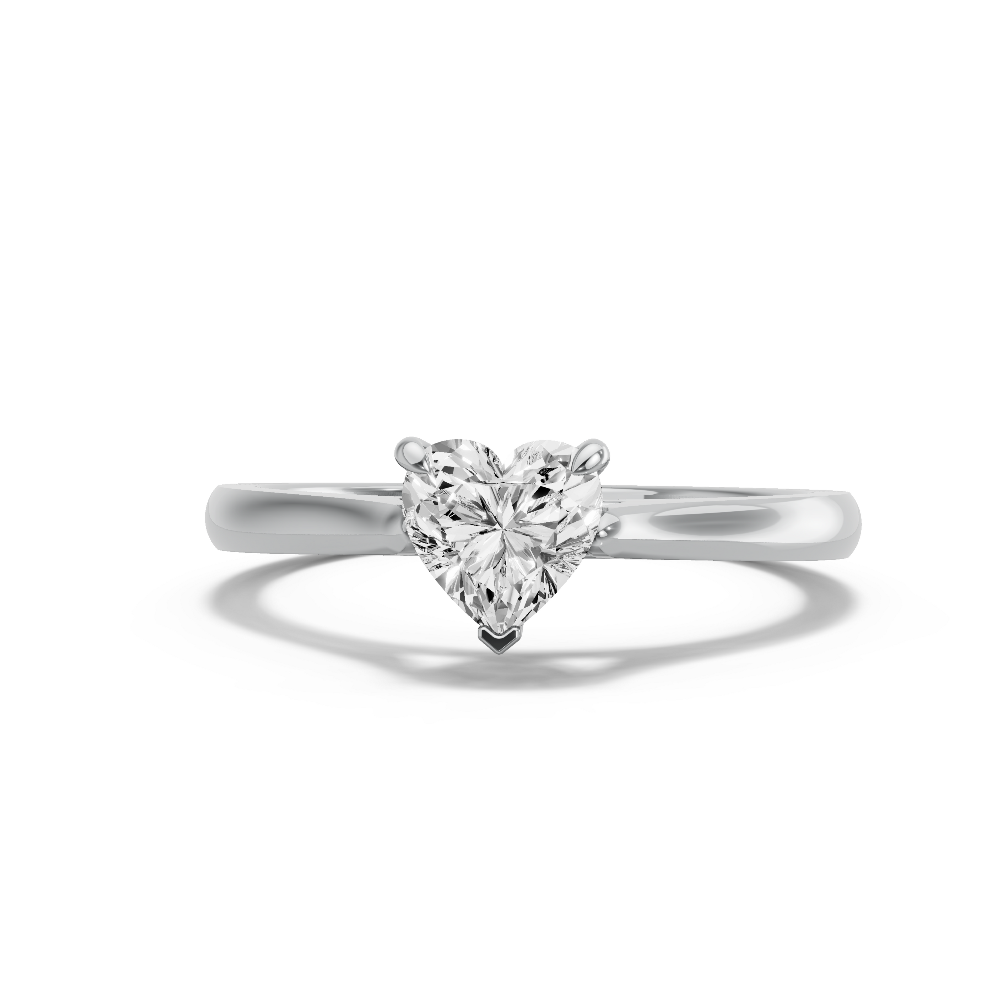 Image for heart-four-prong-ring-with-knife-edge-cathedral-band-in-18k-white-gold