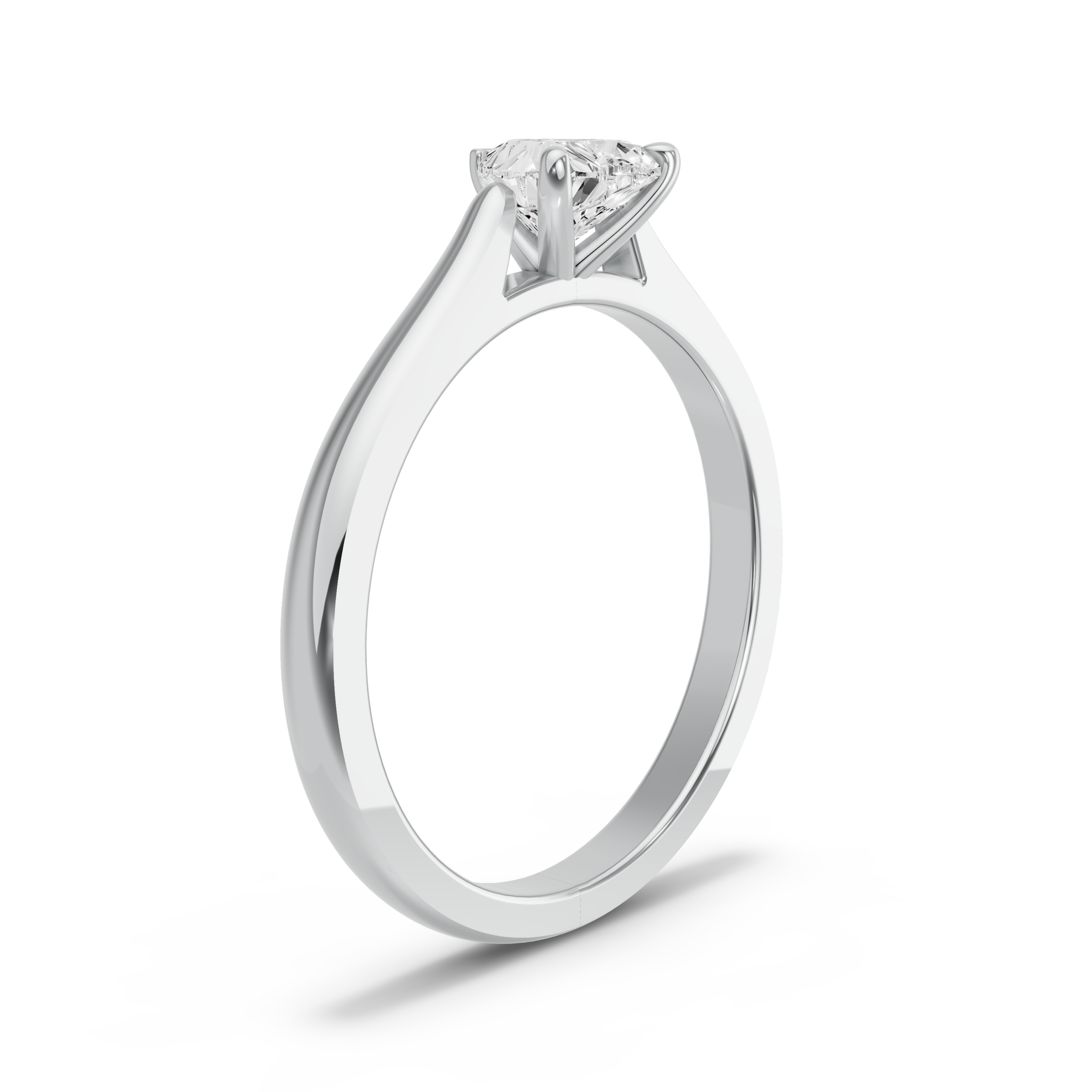 Image for heart-four-prong-ring-with-french-pave-band-in-10k-white-gold