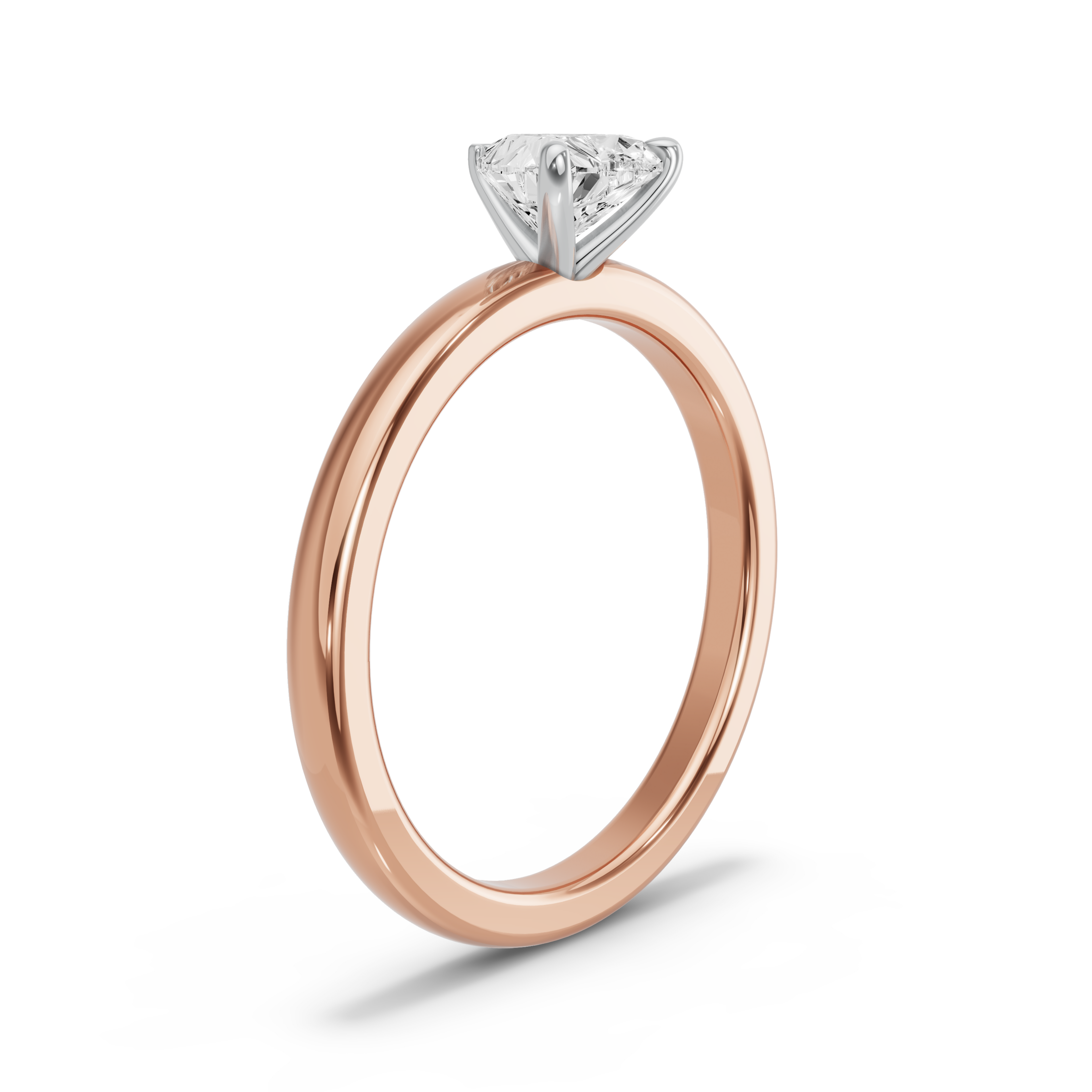 Image for heart-four-prong-ring-with-solitaire-band-in-18k-two-tone-rose-gold