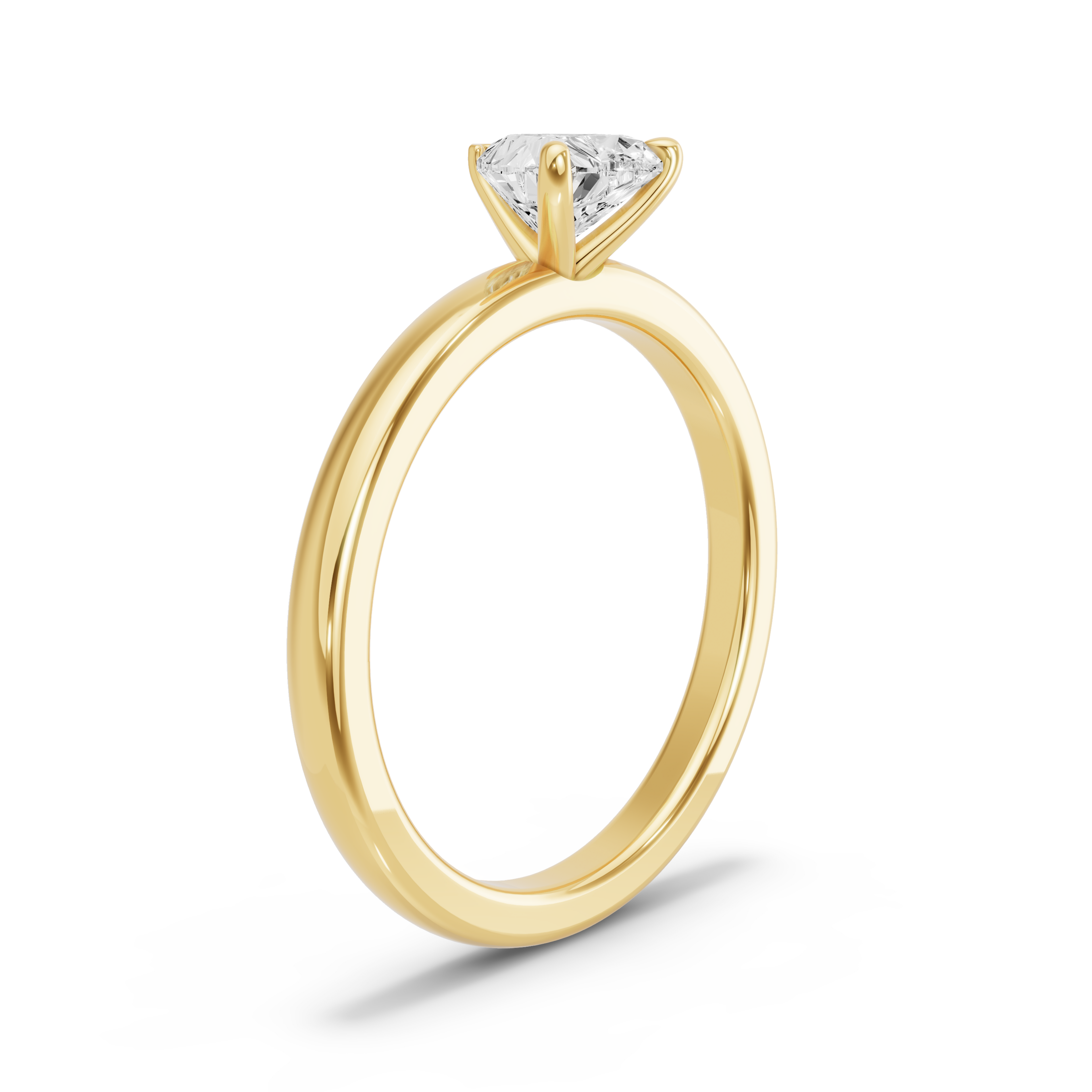 Image for heart-four-prong-ring-with-solitaire-band-in-14k-yellow-gold
