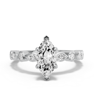 Image for Marquise Four Prong Ring with Alternating Marquise band
