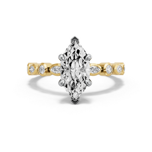 Image for Marquise Four Prong Ring with Alternating Marquise band
