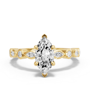 Image for Marquise Four Prong Ring with Alternating Marquise band