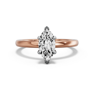 Image for Marquise Four Prong Ring with Solitaire band