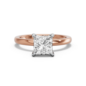 Image for Princess Four Prong Ring with Solitaire band