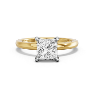 Image for Princess Four Prong Ring with Solitaire band
