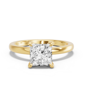 Image for Princess Four Prong Ring with Solitaire band