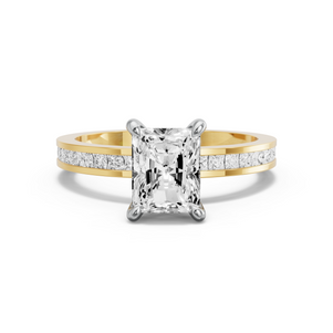 Image for Radiant Four Prong Ring with Channel band