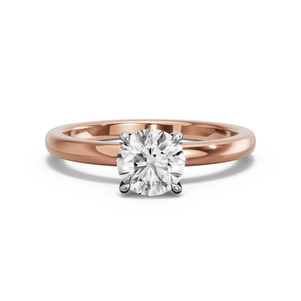 Image for Round Four Prong Ring with Solitaire band