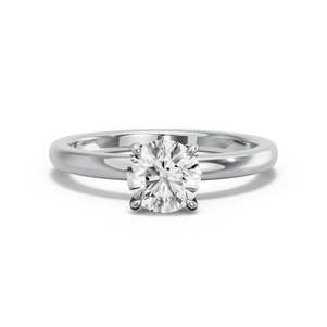 Image for Round Four Prong Ring with Solitaire band