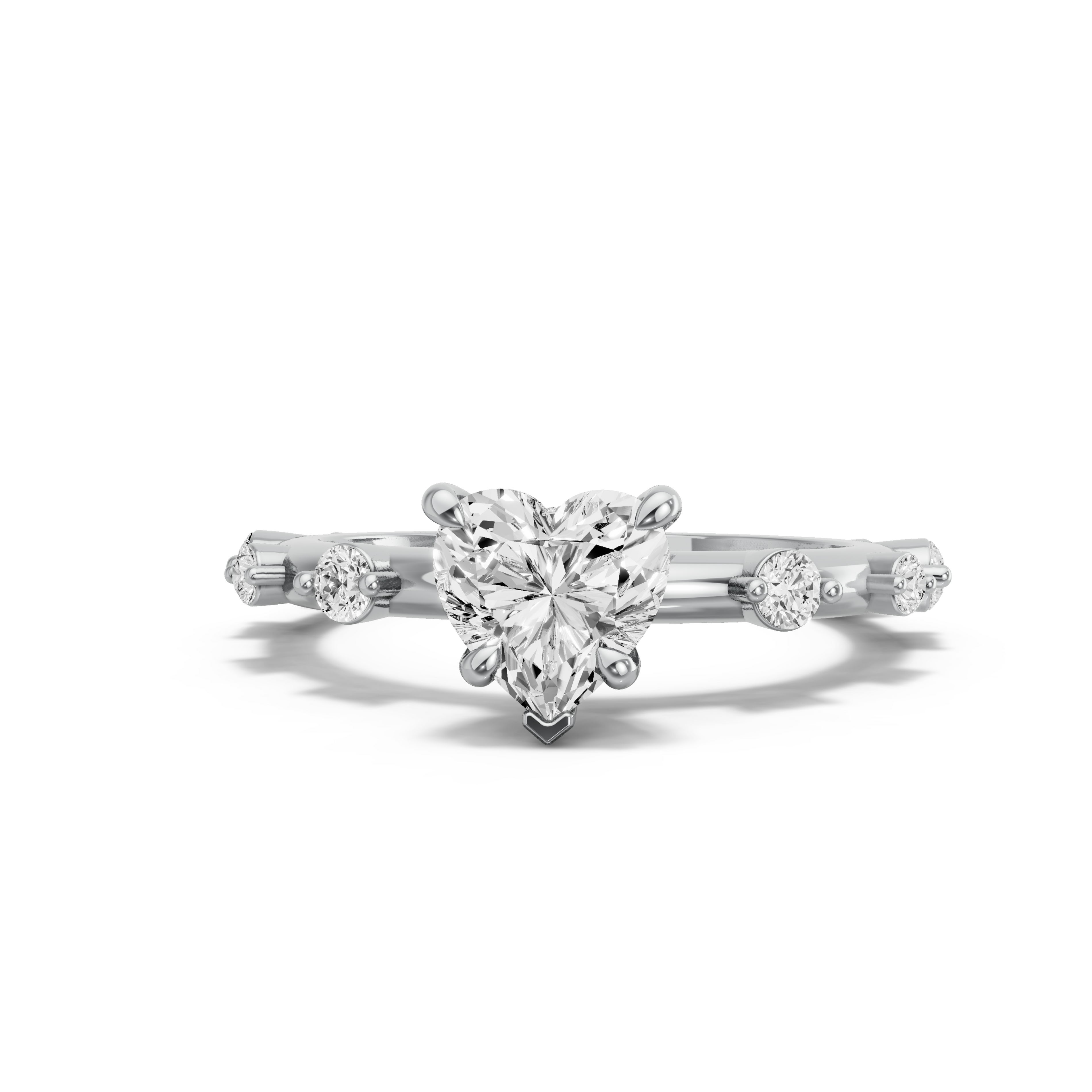 Image for heart-hidden-halo-ring-with-channel-band-in-10k-white-gold